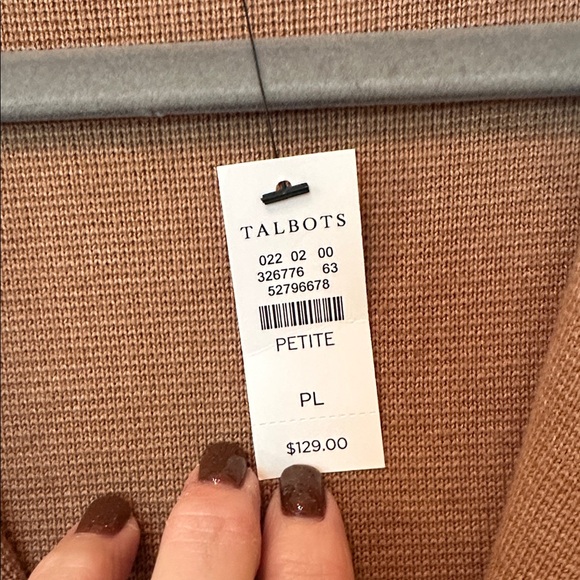 Talbots Petite Brown Knit Top - Picture 6 of 6